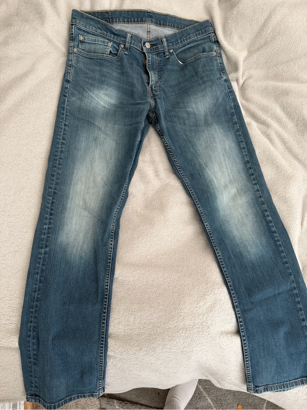 Levi's Faded Blue Straight Jeans